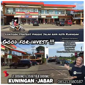 Dijual lahan komersil Pinggir jalan utara di kota Kuningan jawa barat