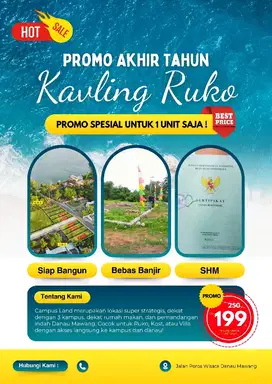 promo kavling ruko dekat kampus ,,SHM