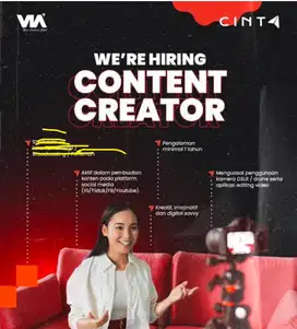 Loker Konten Kreator dan Editor