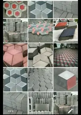 Produksi paving blok dll.