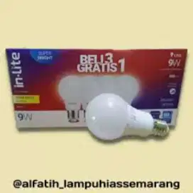 Bohlam inlite 9watt paket isi4 garansi 1tahun