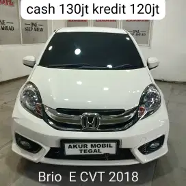 DP 15JT ! BRIO SATYA 1.2 E CVT 2018 PUTIH STNK PANJANG SETAHUN