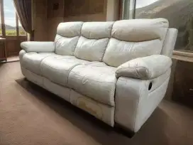 Jual murah Sofa Reclining electric kulit import italy Bernini 3 seater