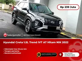 [LOW KM] Hyundai Creta 1.5L Trend IVT AT Hitam NIK 2022