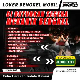 Lowongan Mekanik Mobil Bertanggung Jawab