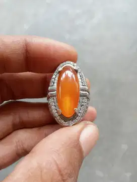 Cincin batu akik yaman asfar super HQ