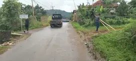 Tanah datar akses jalan masuk mobil cocok untuk bikin rumah