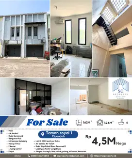 Di Sewa/Jual Ruko 2lt Gandeng 2 di Royal 1 Cipondoh Kota Tangerang