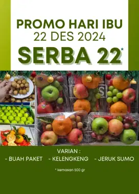 PAKET BUAH SEGAR 22 RIBU! PROMO HARI IBU