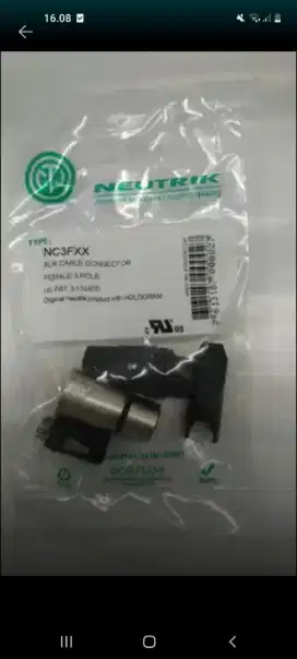 Jual Xlr neutrik ori second sprti baru