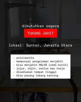 TUKANG JAHIT SEMI BUTIK