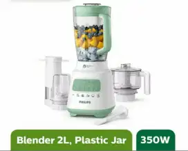 Blender Philips 2 Liter mika / plastik  HR 2223 ready biru dan hijau