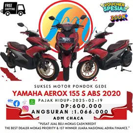 YAMAHA AEROX 155 VVA S ABS TAHUN 2020 DP 600K PLAT DKI