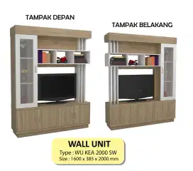 Penyekat ruangan depan belakang sama uk lebar 160 tinggi 200cm