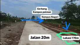 Dijual TANAH 170m PINGGIR JALAN KAMPUS NEGERI POLMAN MAJALENGKA