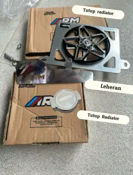 Cover radiator spinner + Leheran + Tutup Radiator merek Arm Aerox&Nmax