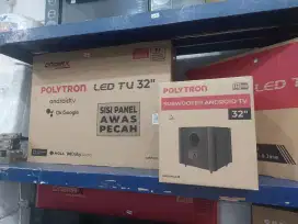 LED tv polytron 32BAG promo gratis 1x cicilan cukup ektp saja