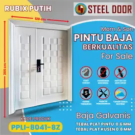 Panpan - Pintu Baja Double Tipe Mother & Son Ukuran 120 x 205 Cm