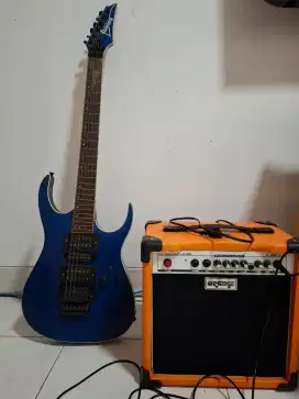 Dijual Gitar Listrik merk IBANEZ + amplifier