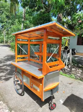 Gerobak Angkringan jg Melayani Pesanan Grobak Bakso Mie Bubur Sate dlL