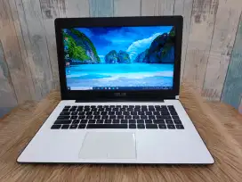 Laptop Slim Murah Asus X453SA Celeron N3050 Ram 4 Ssd 128 + Hdd 500