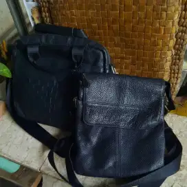 Jual 2 tas PL kulit asli