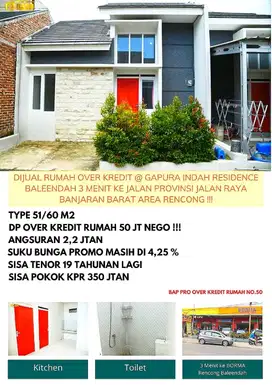 dijual rumah over kredit di baleendah