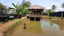 Dijual Tanah Kolam Ikan Rumah Saung kebun Anggrek Sukabumi