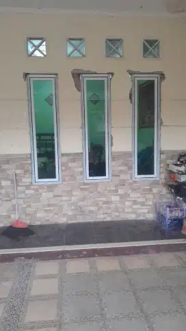 Jendela aluminium kaca riben
