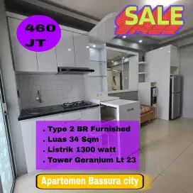 Jual Murah siap huni 2 Kamar  Apartemen Bassura City
