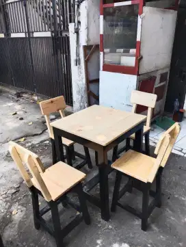 Meja cafe kayu jati Belanda