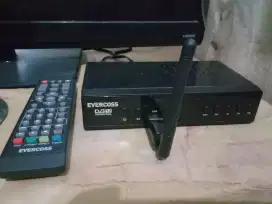 Set top box evercoss dan antena wifi