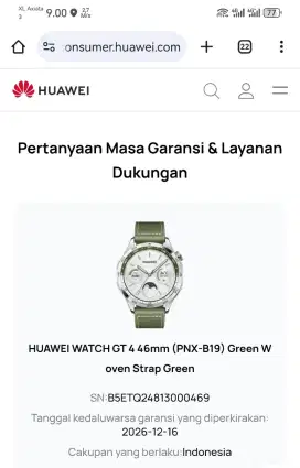 Huawei Watch Gt 4 Green Mulus Pakaian Seminggu