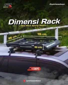 Roof Rack Rhino Sporty - Rak Mobil Universal