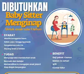 DIBUTUHKAN BABY SITTER MENGINAP JOGJA