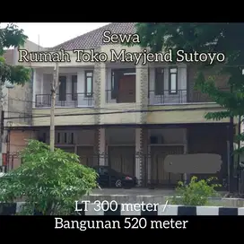 Sewa Ruko Rumah Toko Tengah Kota 520 meter Mayjend Sutoyo Semarang