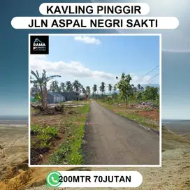 KAVLING PINGGIR JALANN NEGRI SAKTI NATAR DJUAL MURAH BISA DICICIL