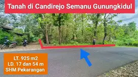 Dijual tanah mangku jalan raya pantai selatan di Semanu Gunungkidul