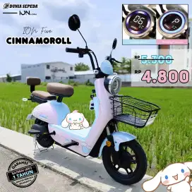 Sepeda Listrik Ion Five Cinnamoroll 4jutaan