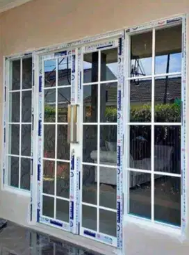 Siap Pasang Ukuran 180x160 meter Jendela Kusen Aluminium Murah