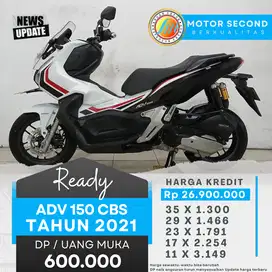 Terima tuker tambah cash/kredit ADV 150 CBS TH 2021 Dp mulai 600k guys