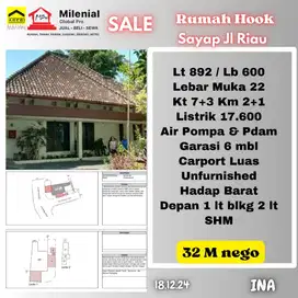 Dijual cepat harga  rumah lama sayap Jl. Riau