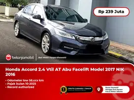 [ LOW KM ] Honda Accord 2.4 Vtil AT Abu Facelift 2016/2017