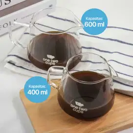 Server V60 Teko Kopi Kaca 400ml dan 600ml