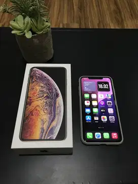 Jual cepat iPhone Xs Max 256Gb Gold IBOX Fullset Ori