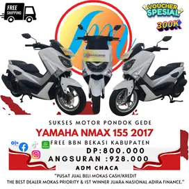 YAMAHA NMAX 155 TAHUN 2017 FREE BBN BEKASI KABUPATEN