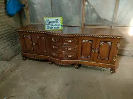 Bufet ukiran salina new full kayu jati