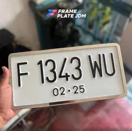 FRAME JDM STAINLESS | DUDUKAN PLAT JDM + NOPOL JDM