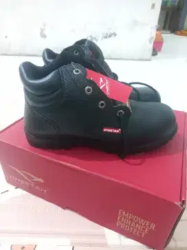 DIJUAL RUGI Sepatu Safety Boots Merk Cheetah ORIGINAL