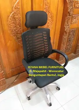 Kursi Putar Belajar Komputer Kerja Kantor Sandaran Jaring Hidrolik #KS